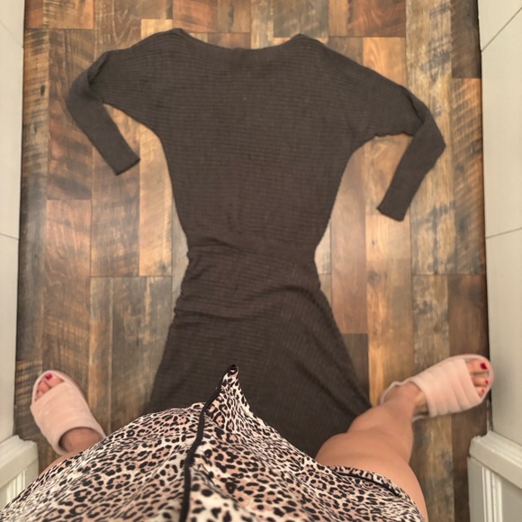 All Saints Charcoal Asymmetrical Eva dress - Picture 9 of 12